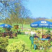 Beer garden in the garden